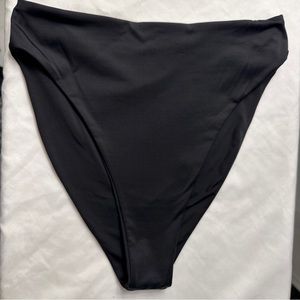 437 Black Swim Bottom Medium